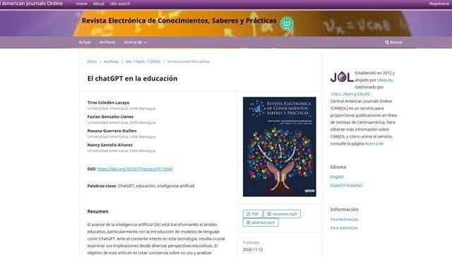chatGPT en la educación