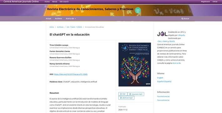 chatGPT en la educación