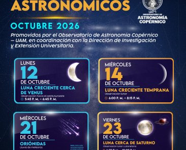 Acontecimientos astronómicos de octubre - POST