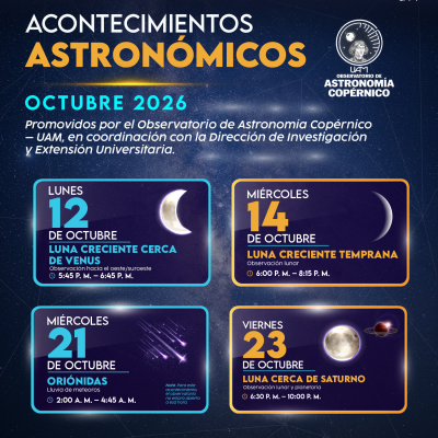 Acontecimientos astronómicos de octubre - POST